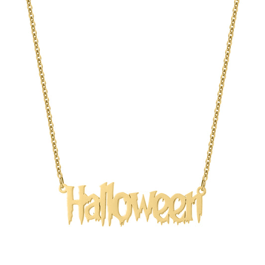 Halloween Custom Name Necklace QNN3035