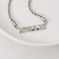 Custom Date Zirconia Necklace CS-N0024