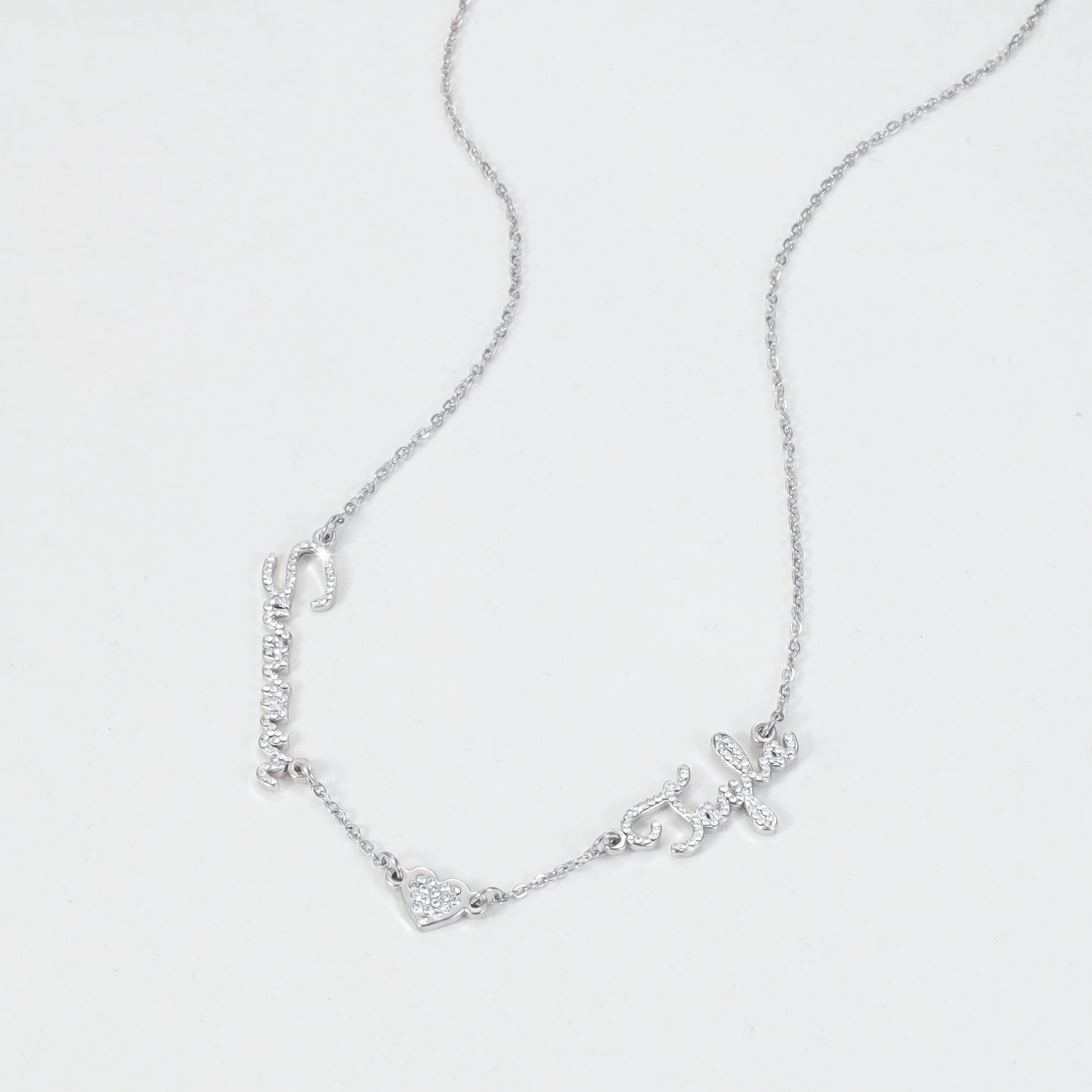 Custom Names CZ Stone Necklace QZN3113