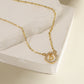 Bubble Letter Bar Necklace