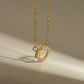 Bubble Letter Bar Necklace