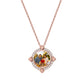 Custom Round Photo Necklace  Memory Pendant 18k Goldplated Jewelry Gift For Women-3DN3748