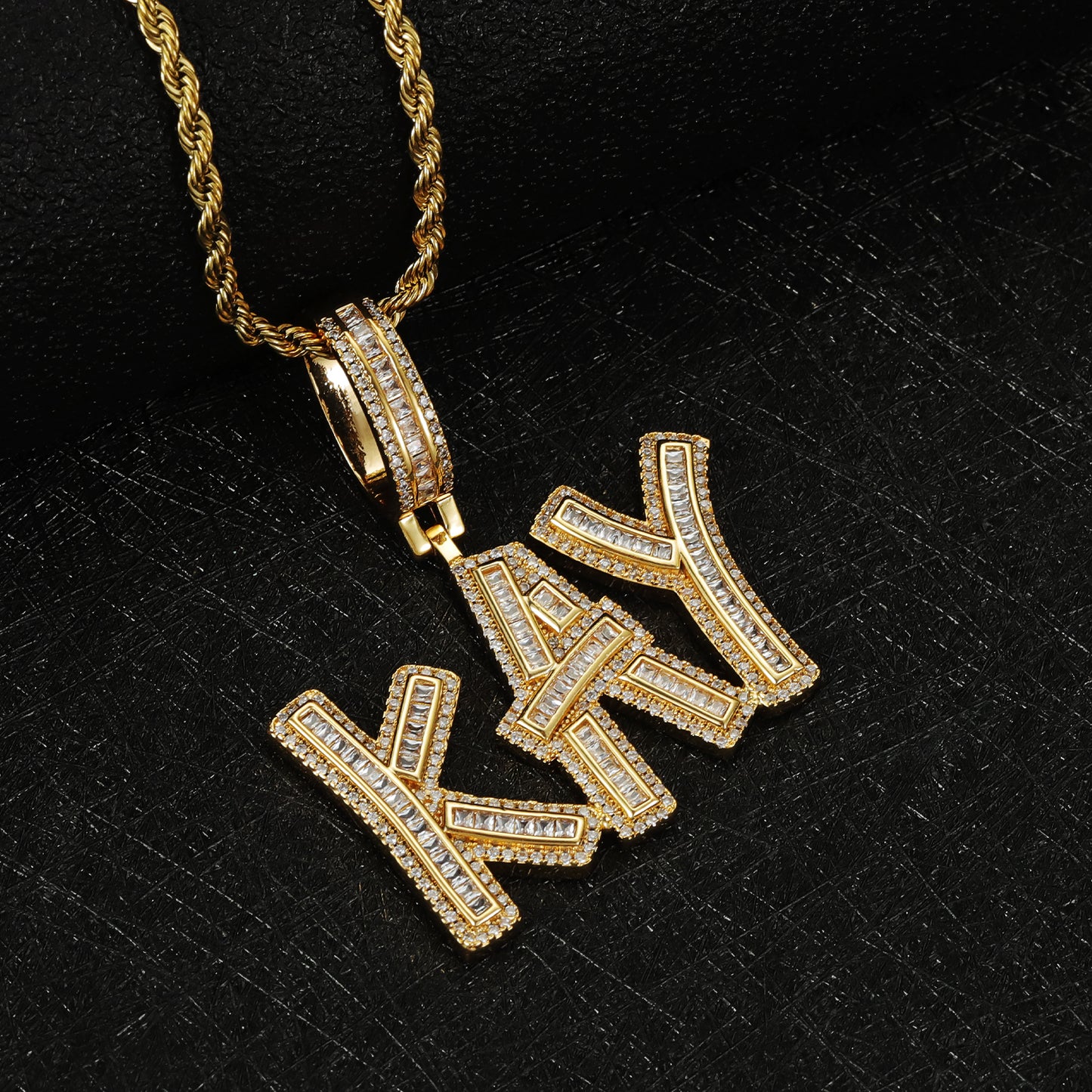 Rope Chain Iced Out Bling Necklaces CSN3083