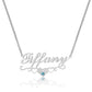 Personalized Heart Necklace With Birthstone For Women-QZN3505