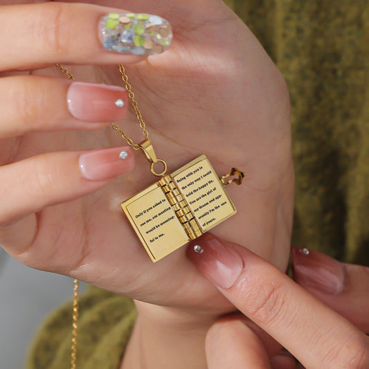 Customize Text Inside Envelope Necklace SDN3071
