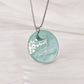 Personalized name necklace colorful flower pendant QFEN0051