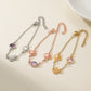 Birth Flower Bracelet with Birthstone QN-B8790