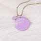 Personalized name necklace colorful flower pendant QFEN0051
