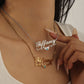 Personalized Heart Necklace With Birthstone For Women-QZN3505