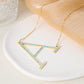Custom Crystal Initial Necklace For Female MN2105