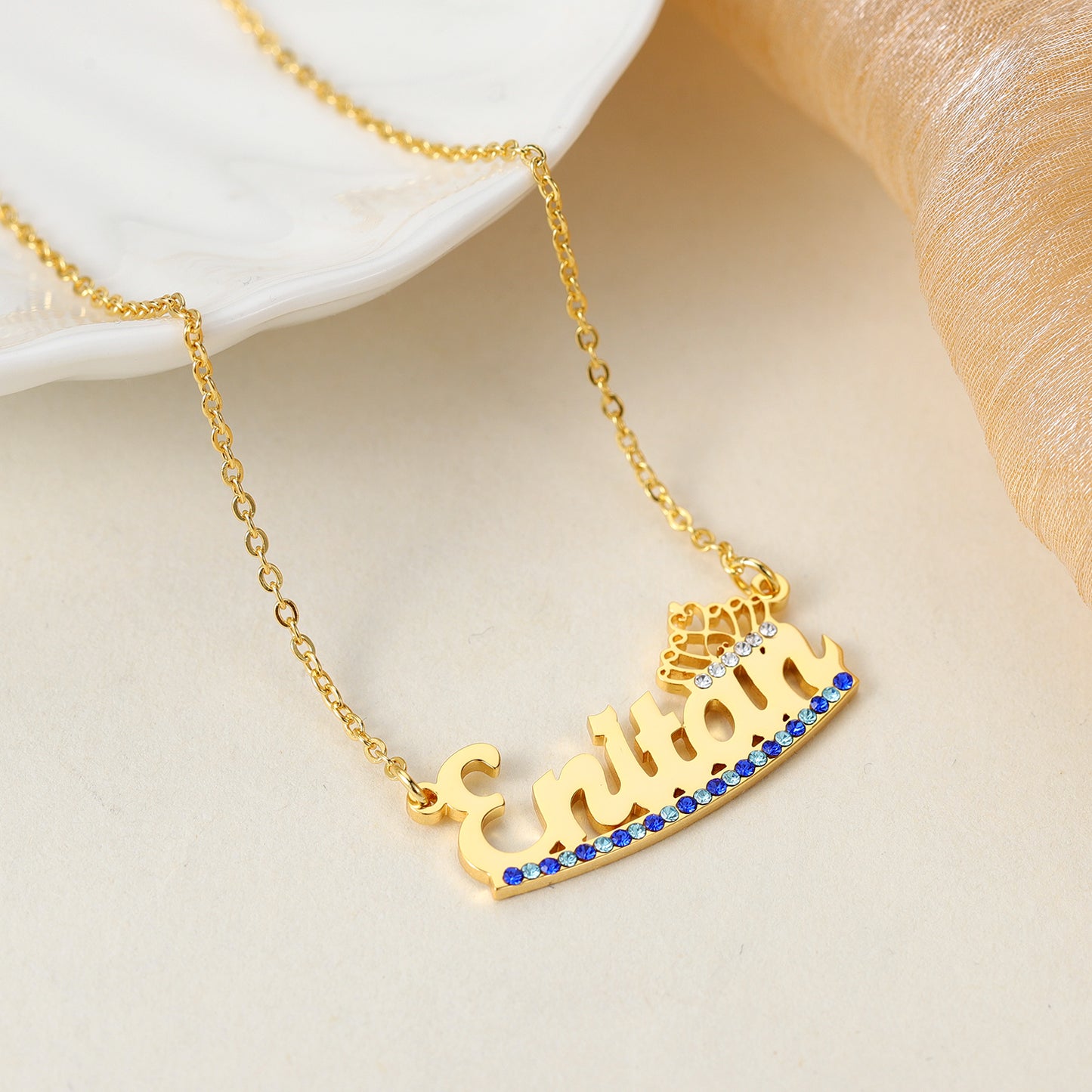 Custom Diamond Name Necklaces MN2106