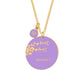Personalized name necklace colorful flower pendant QFEN0051