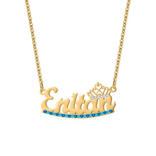 Custom Diamond Name Necklaces MN2106