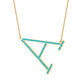 Custom Crystal Initial Necklace For Female MN2105