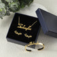 Custom Name Child Set Jewelry QNBE3003