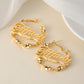 Custom Twist Hoop Earrings For Female ME2112