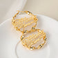 Custom Twist Hoop Earrings For Female ME2112
