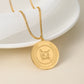 Customized Pet Avatar Portrait Round Necklace MN2110