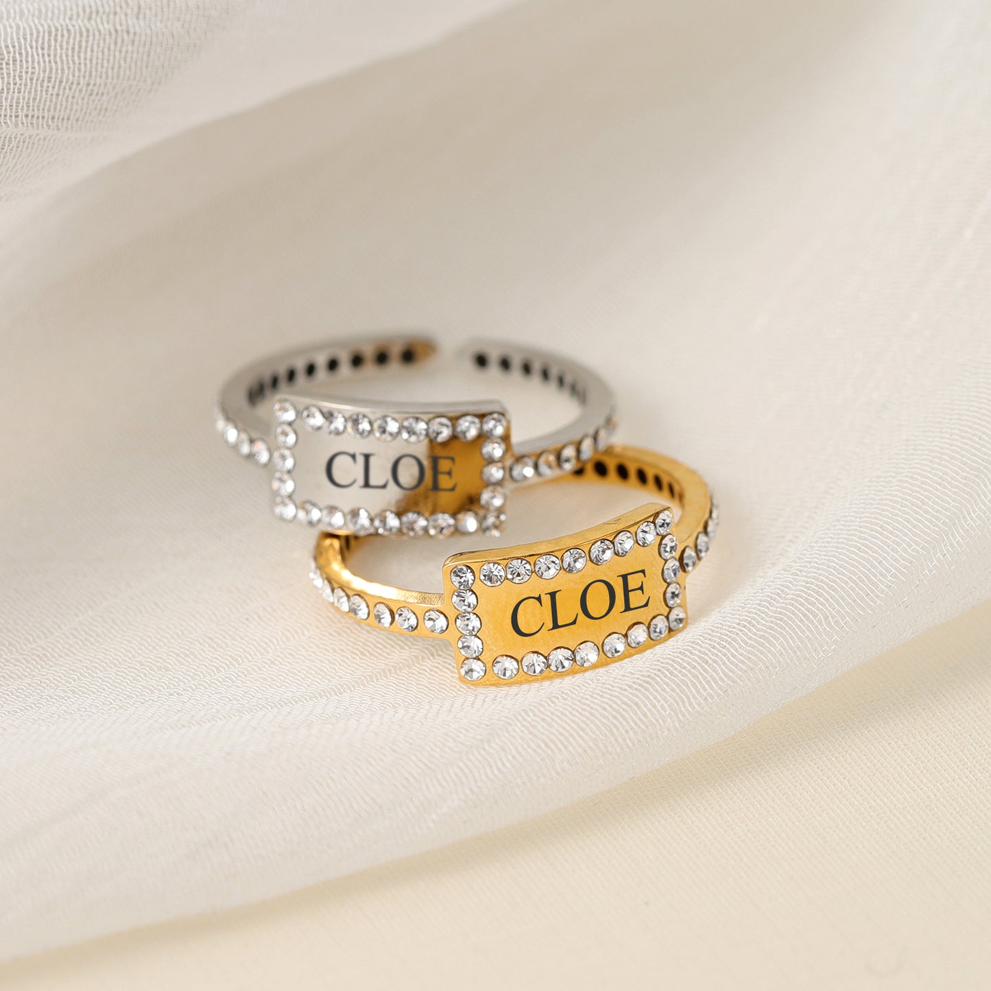 Custom Name Diamond Ring  MR2115