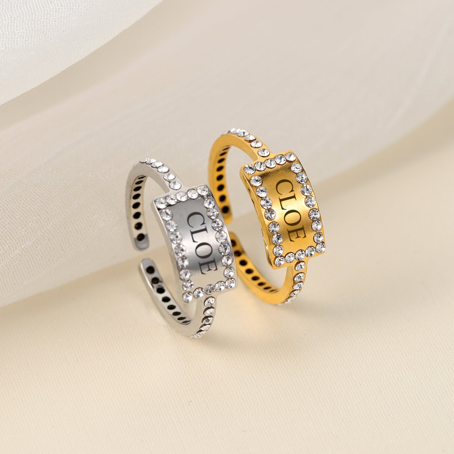 Custom Name Diamond Ring  MR2115