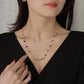 Pearl Name Pendants With Birthstone Letters Necklace MN2109