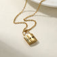 Custom Name Lock Necklace CD-N8809