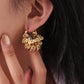Personalized Name Hoop Earrings – Custom Gold Crystal Name Earrings for Women-QE3606