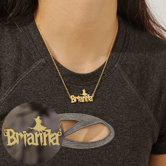 Halloween Name Necklace QNN3033