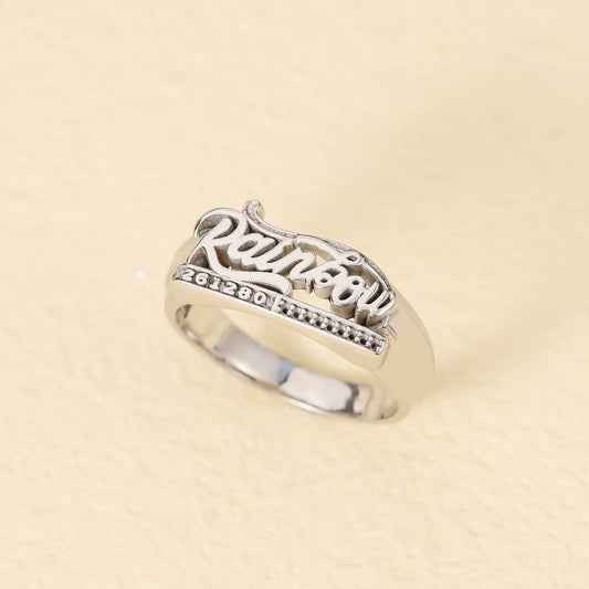 Buchstaben-3D-Ring SR302-2