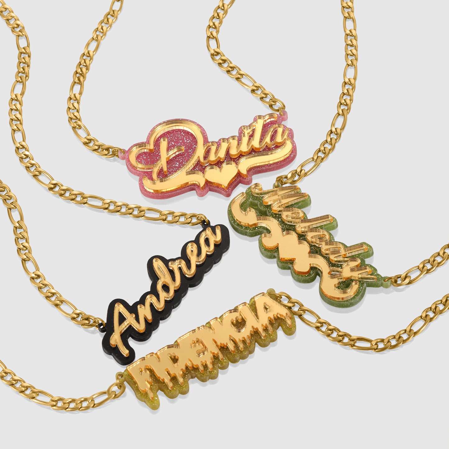 Personalized Name Necklace – Custom Acrylic Pendant  Personalized Name Necklace Custom Acrylic Letter Necklace