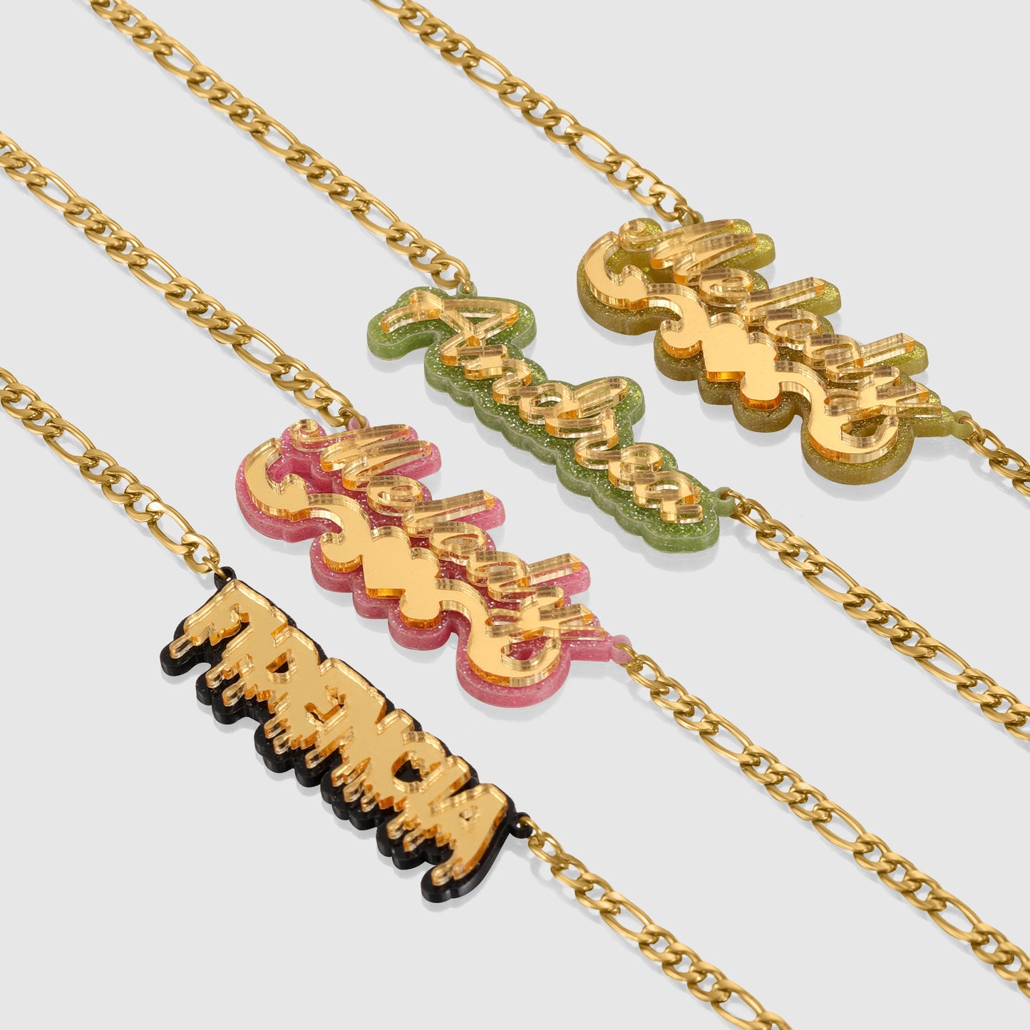 Personalized Name Necklace – Custom Acrylic Pendant  Personalized Name Necklace Custom Acrylic Letter Necklace