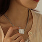 Custom Initial Diamond Necklace Nameplate QSN3047