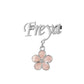 Custom Name Flower Drop Pendant  Personalized Letter Nameplate Pin Stainless Steel Jewelry Gift Women-BR3821