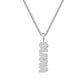 Custom Bubble Name Necklace, Horizontal & Vertical  Pendant Necklace-KCN3805