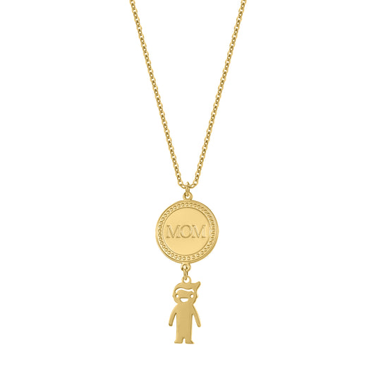 Doppelte goldene Namenskette QN353