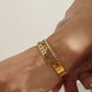 Custom Gothic  English Name Cuff Bracelet, Paved Crystal Open Bangle With Heart Cutout-KCB3819