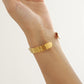 Custom Gothic  English Name Cuff Bracelet, Paved Crystal Open Bangle With Heart Cutout-KCB3819