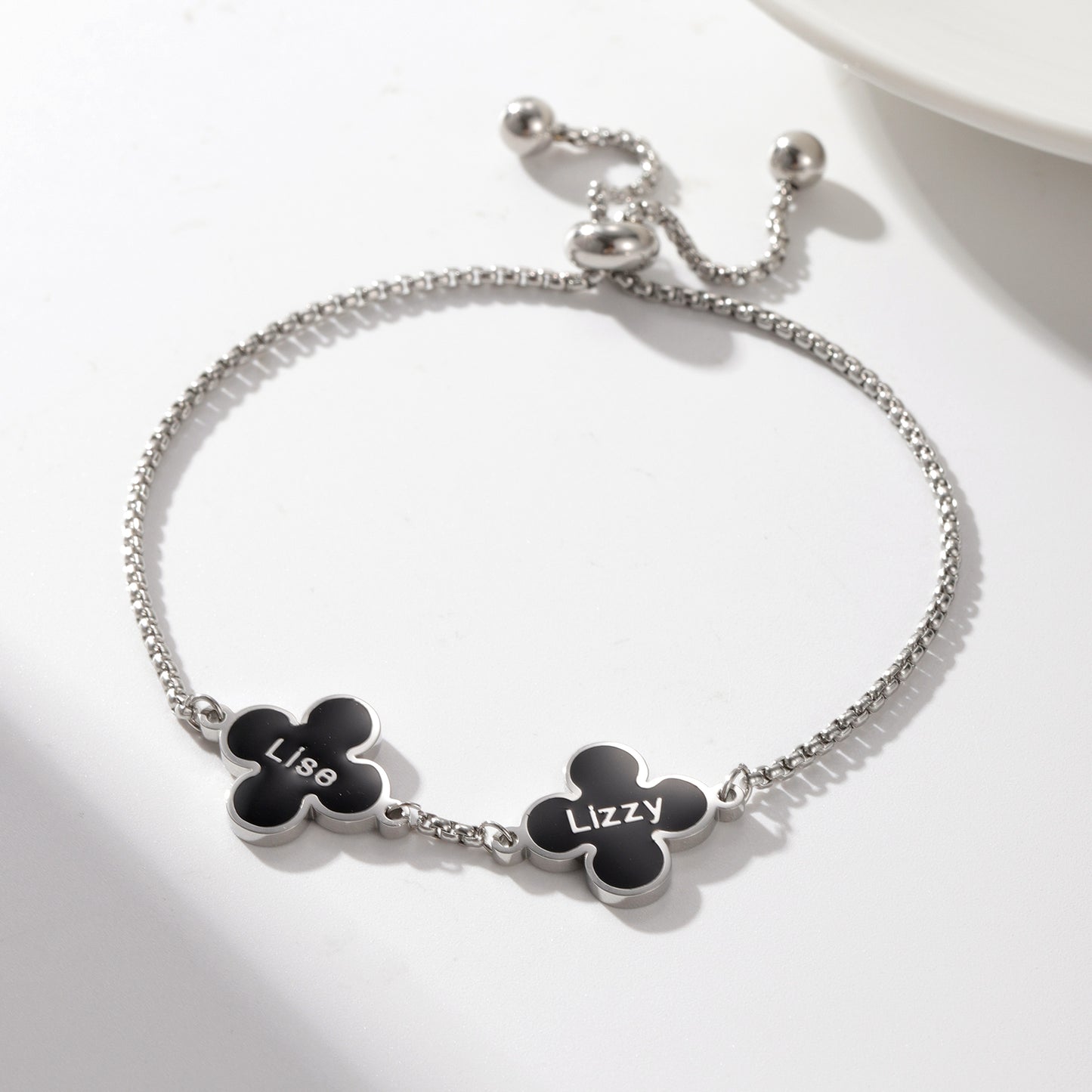 Personalized Clover Name Bracelet For Women  - CFB4040