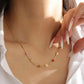 Personalized Name Necklace with Birthstones – Custom Letter Necklace for Women-KCN3811