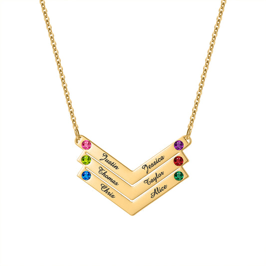 Custom Name Multi Arrow Necklace QN876