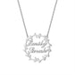 Wreath Necklace With Name QN877