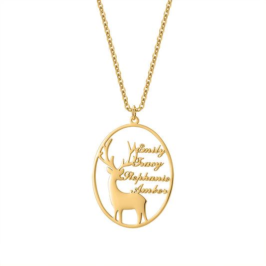 Multiple Names Customized Fawn Necklace QN878