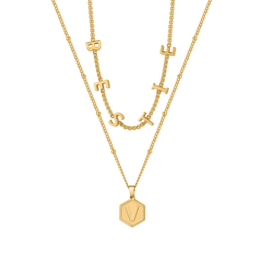 Custom Initial Letters Necklace QN871
