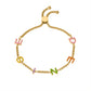 Custom Colorful Letter Bracelet QB870