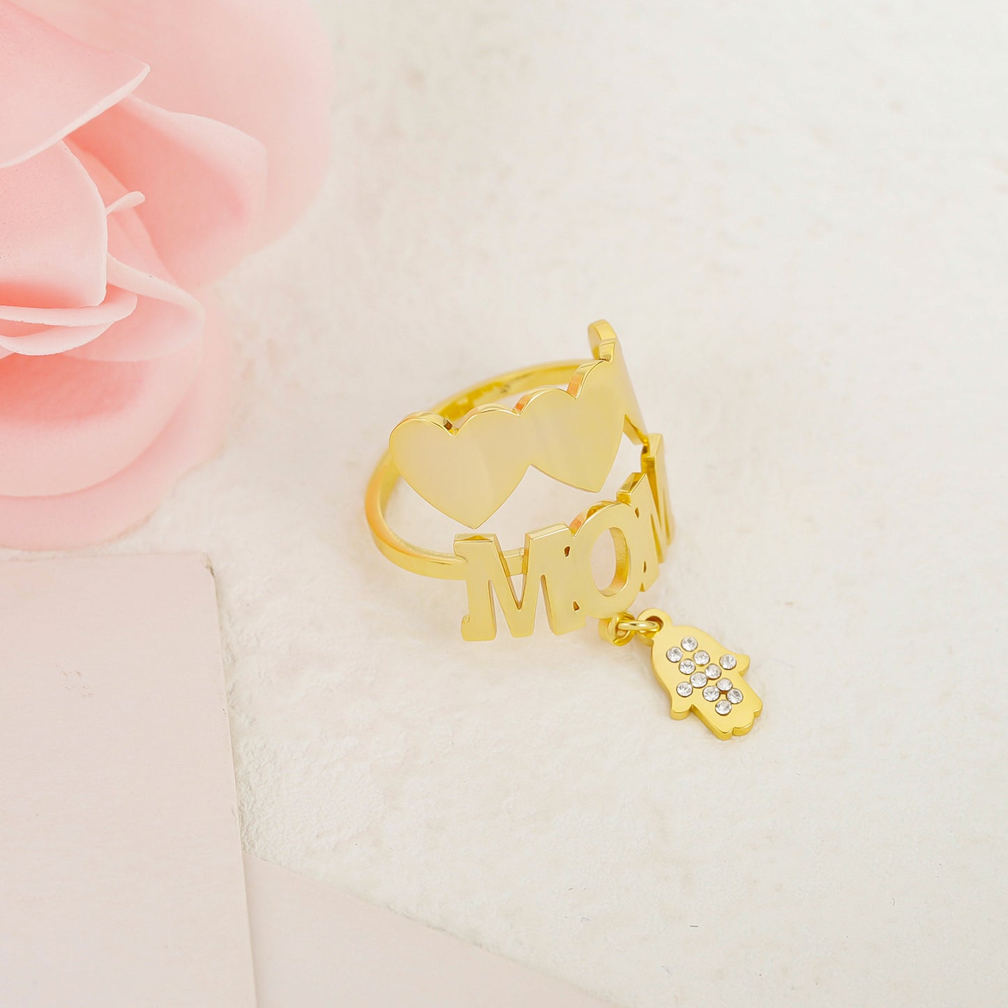 Custom Name Heart Ring QNR3084