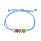 Personalized 3D Colorful Bubble Letter Bracelet Cute Name Jewelry - SCS3638