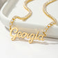 Women's Personalized Name Necklace Tennis Chain QN3164