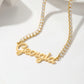 Women's Personalized Name Necklace Tennis Chain QN3164