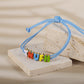 Personalized 3D Colorful Bubble Letter Bracelet Cute Name Jewelry - SCS3638