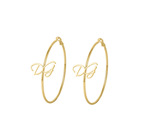 Custom Name Hoop Earring QHE3200